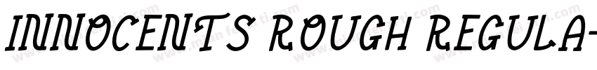 innocents rough Regula字体转换